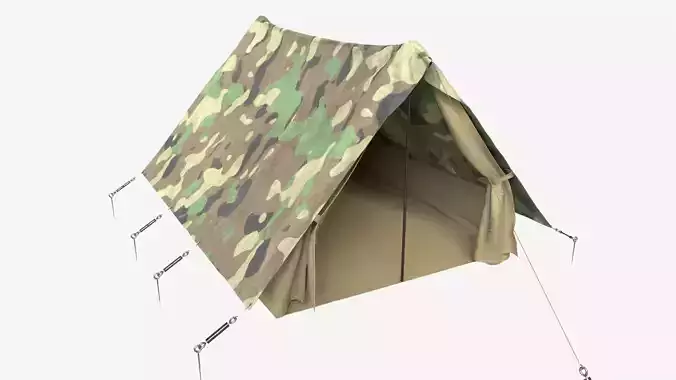 military tent 3D model