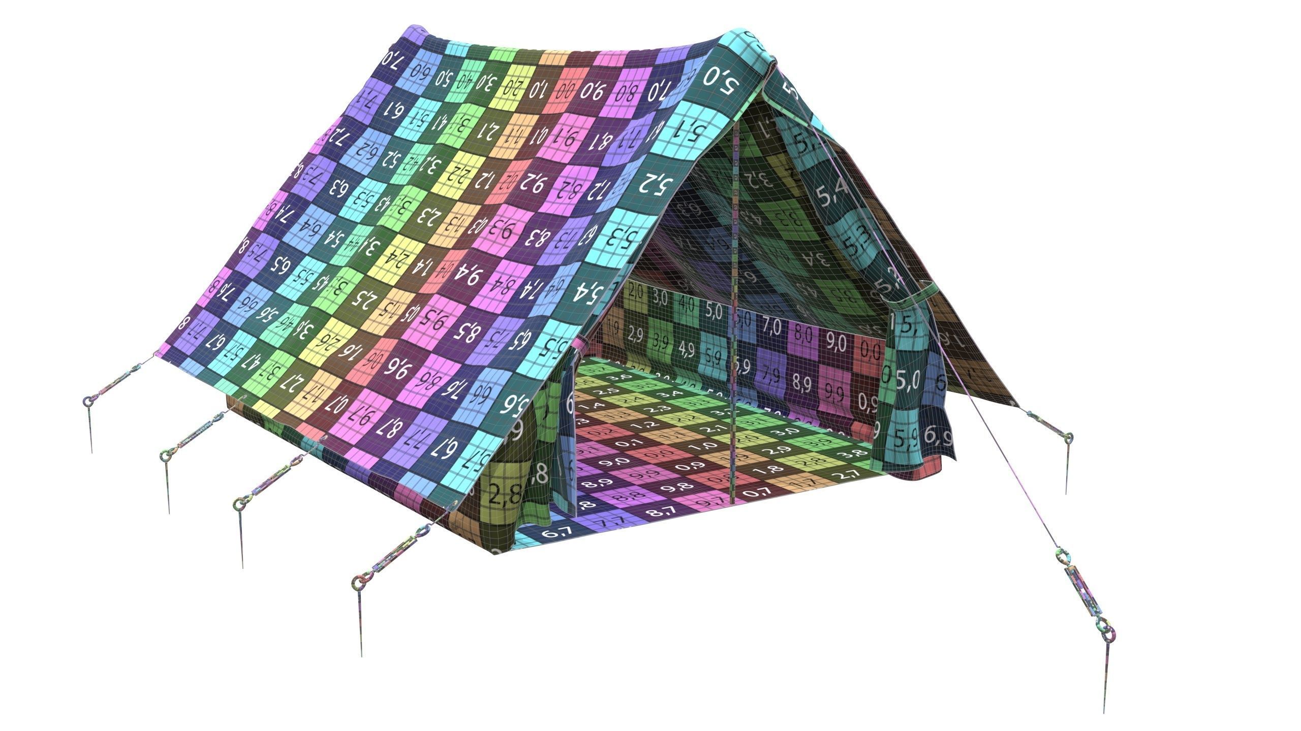 camping tent 3D model_10