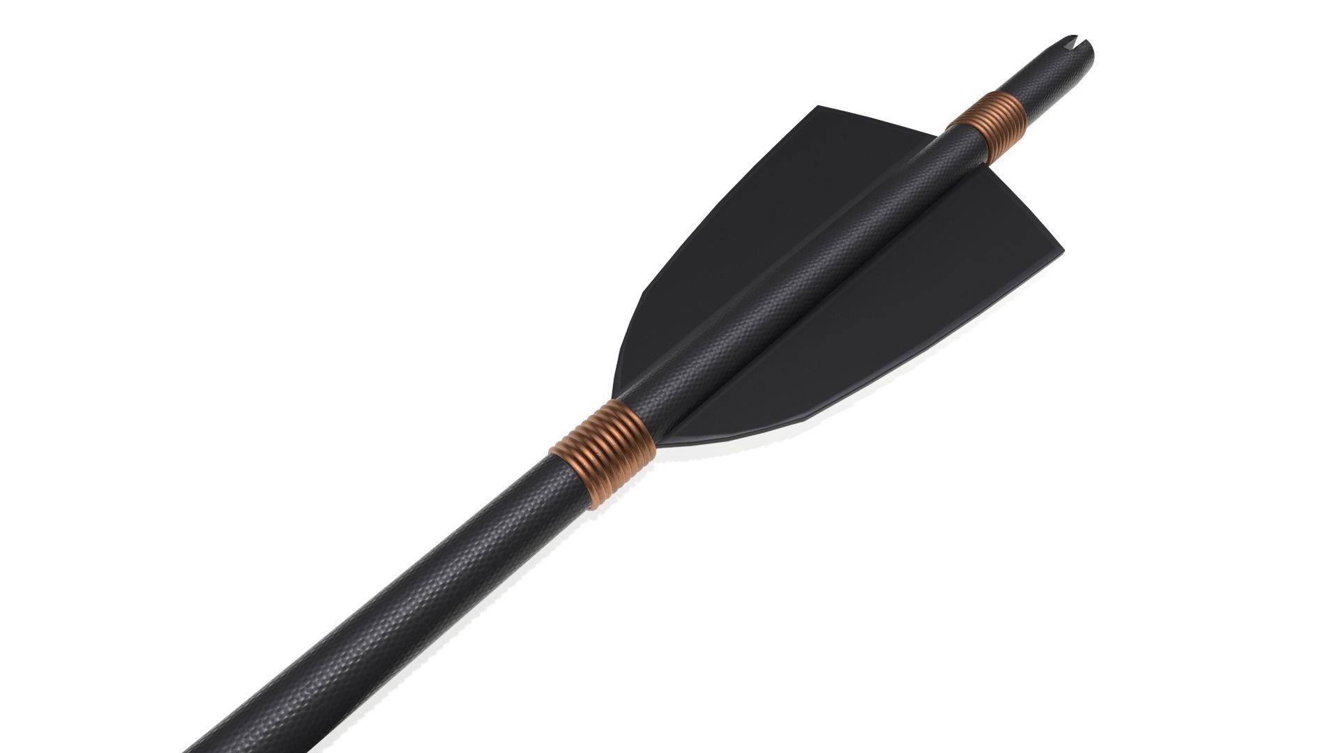 plastic arrow with metal end 3D model_4