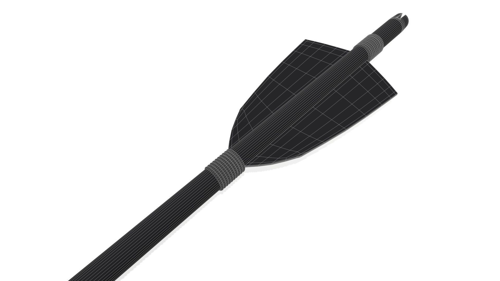 plastic arrow with metal end 3D model_5