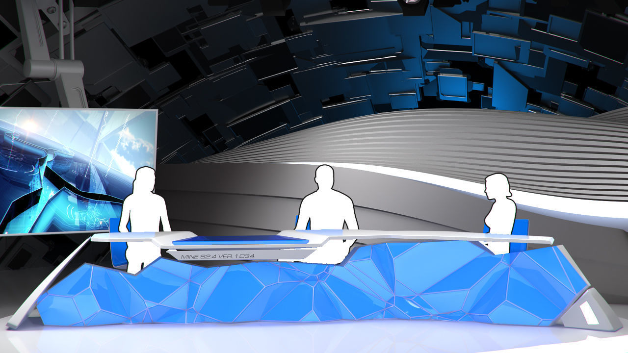 Virtual Broadcast Studio 14 3D model_19