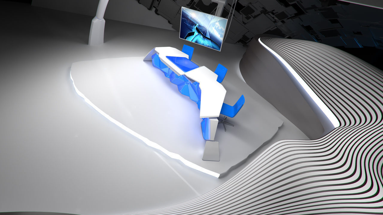 Virtual Broadcast Studio 14 3D model_6