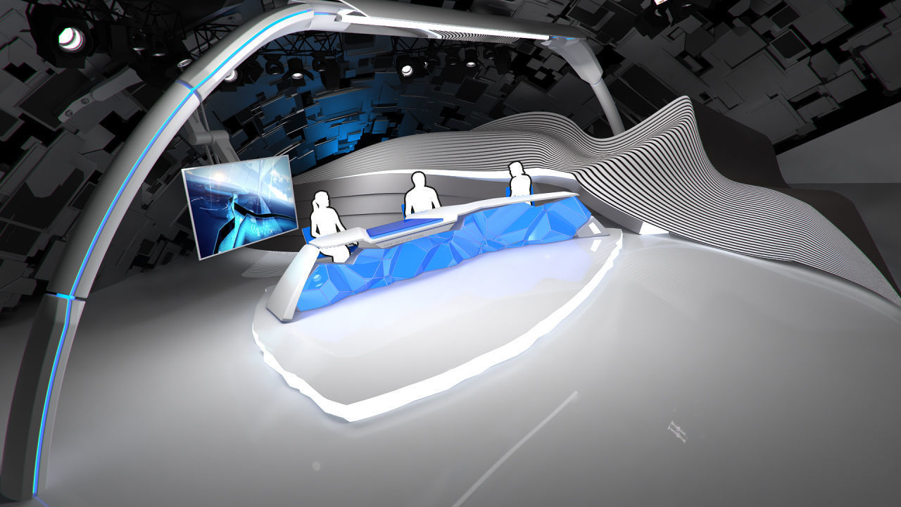 Virtual Broadcast Studio 14 3D model_13
