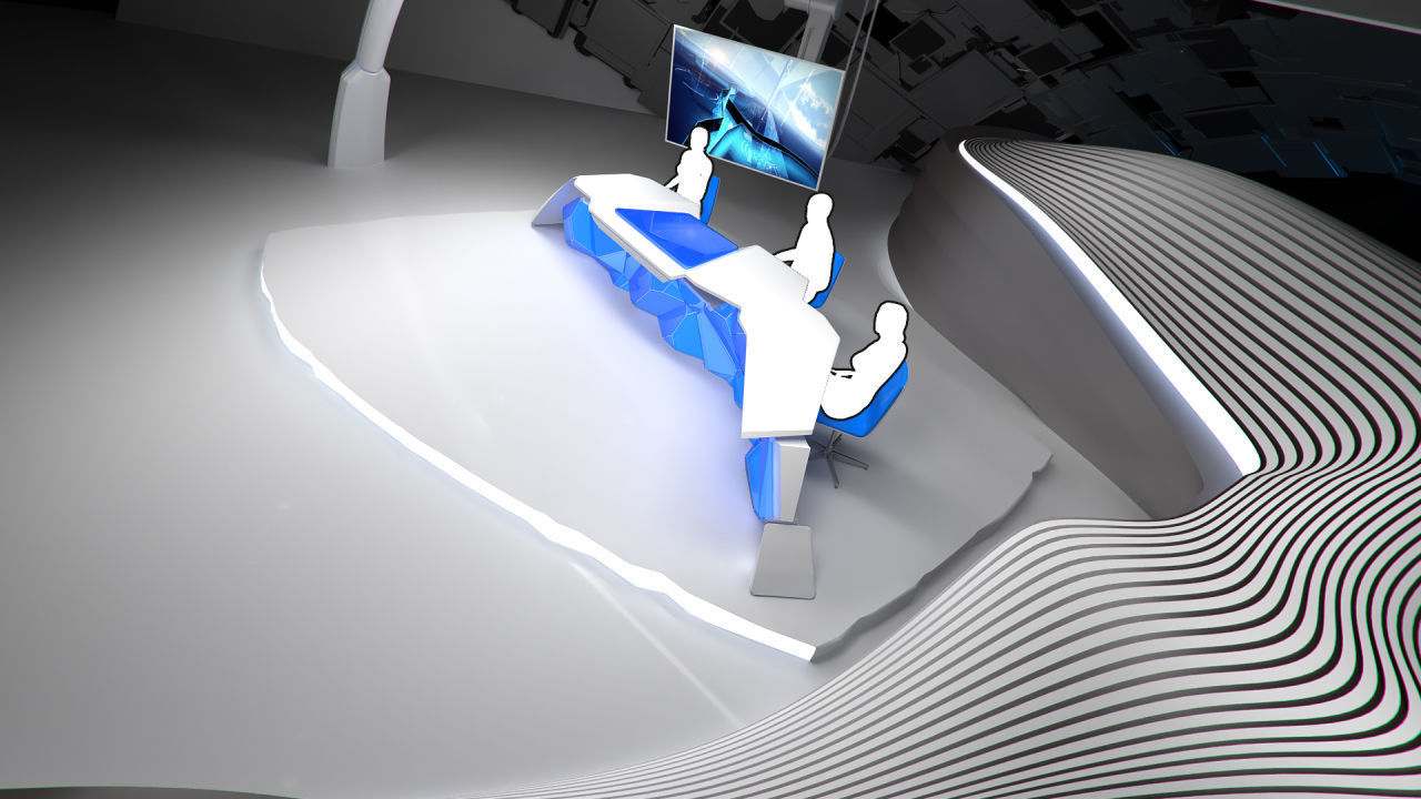 Virtual Broadcast Studio 14 3D model_14