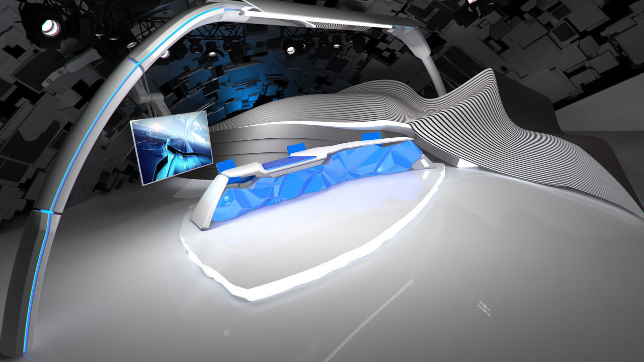 Virtual Broadcast Studio 14 3D model_5