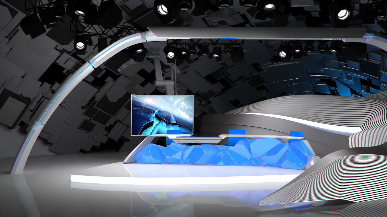 Virtual Broadcast Studio 14 3D model_2