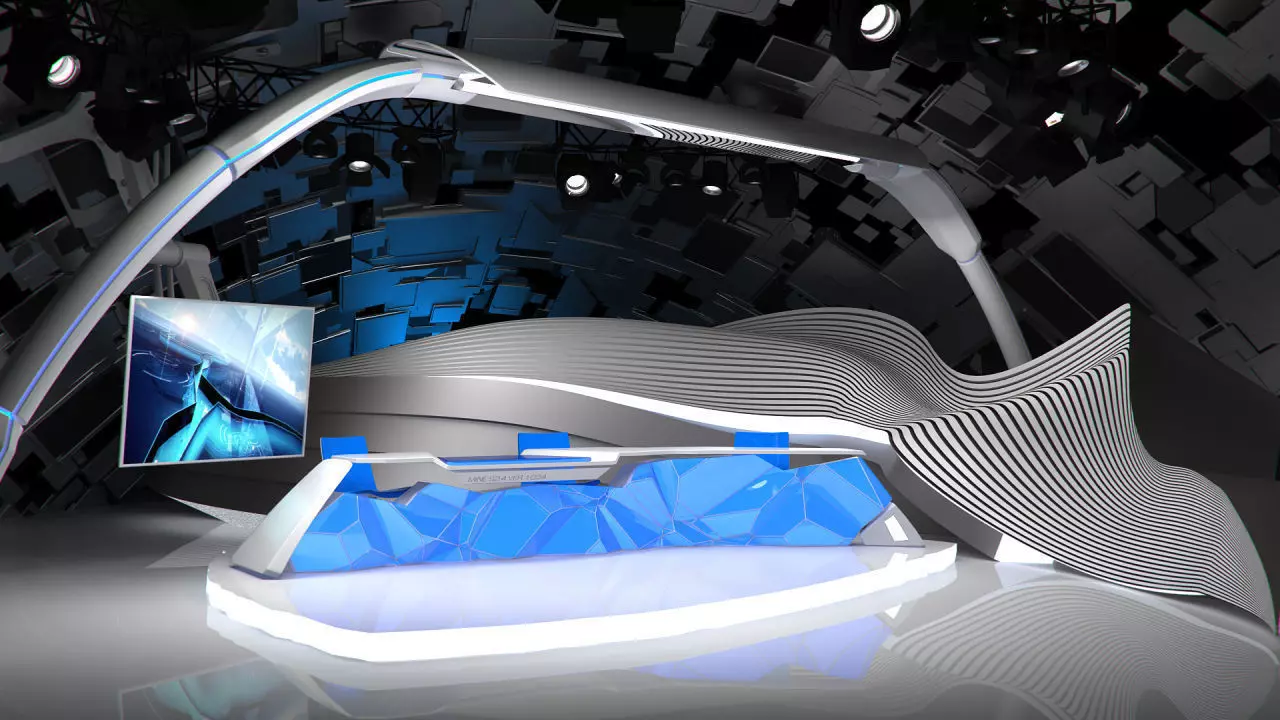 Virtual Broadcast Studio 14 3D model_0