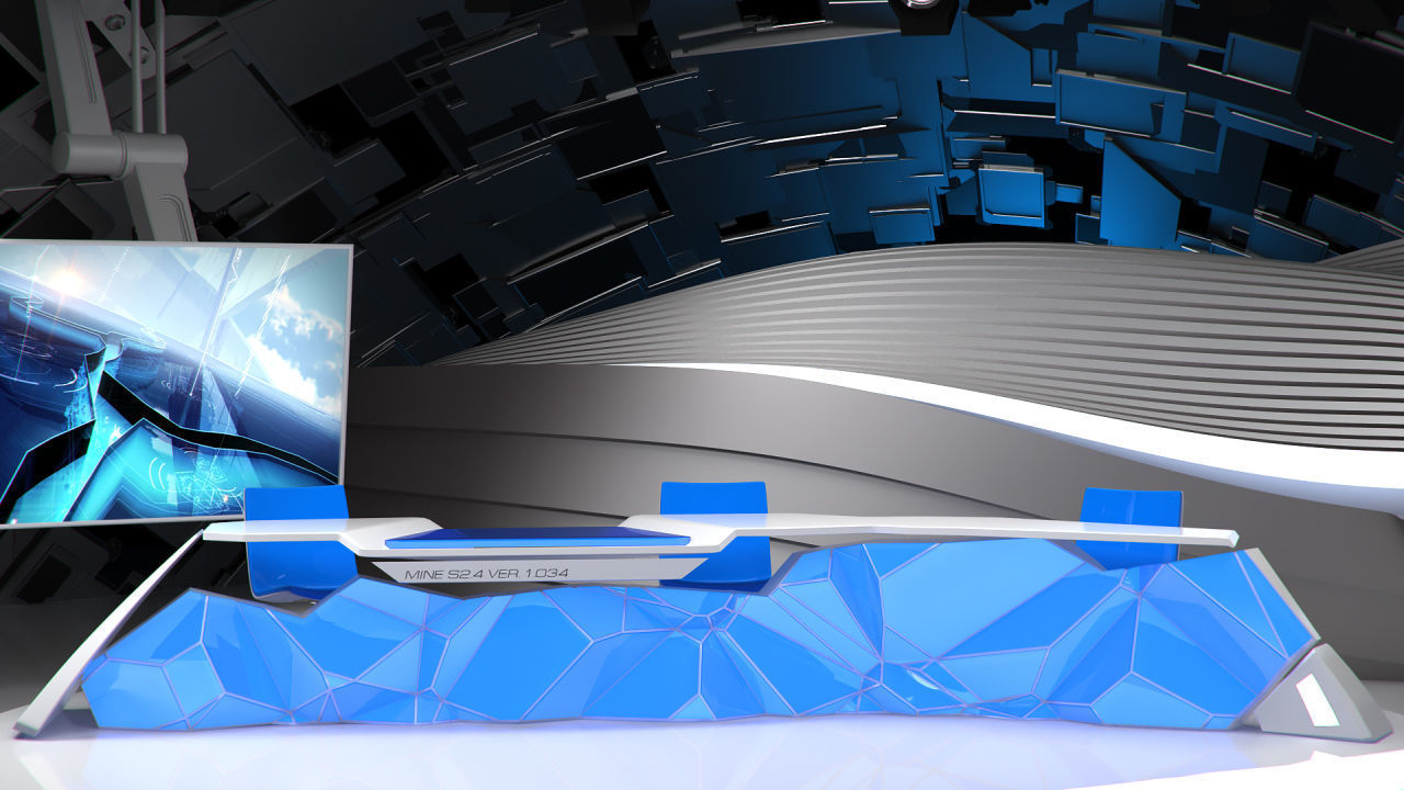 Virtual Broadcast Studio 14 3D model_1