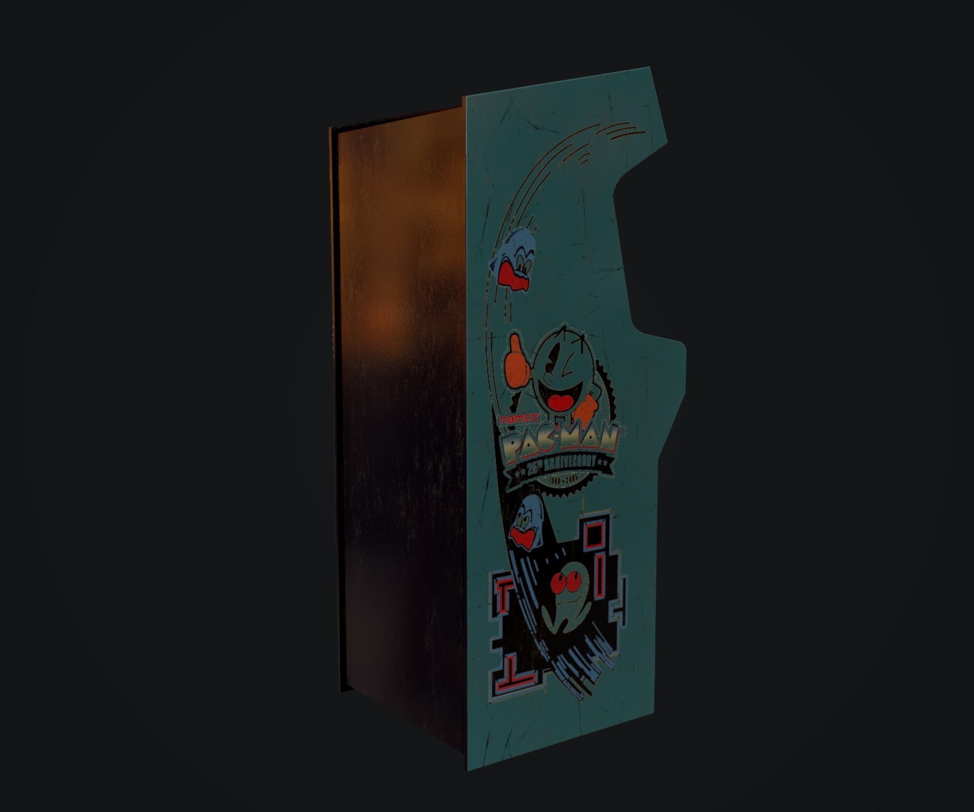 Arcade Machine Low Poly Low-poly 3D model_8