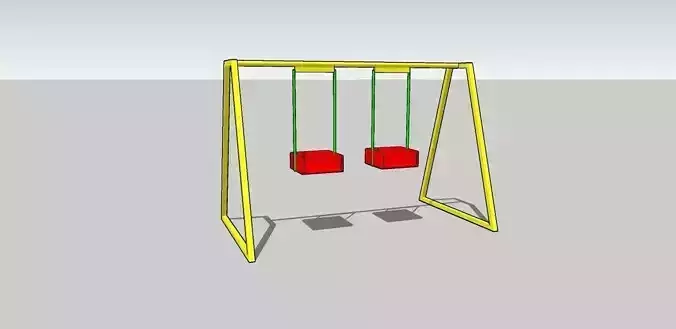 Swing set with two balls