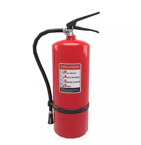 fire extinguisher Low-poly 3D model