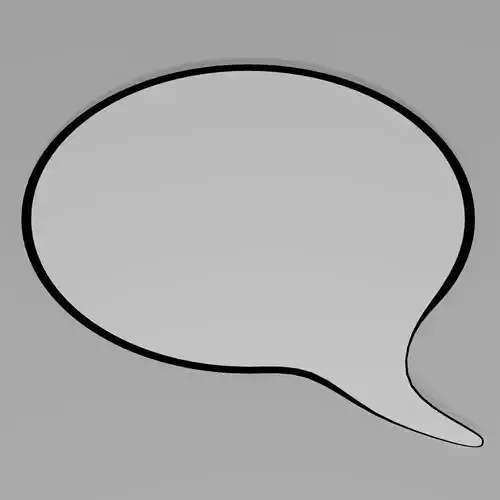 Speech Balloon 3D model