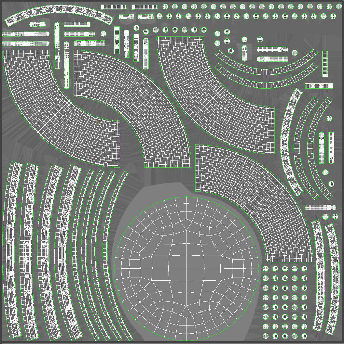 Benzara Leather Wall Mirror 3D model_4