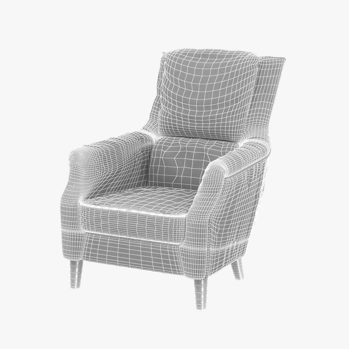 Chelsea Classic Man Room Distressed Cigar Leather Arm Chair 3D model_8