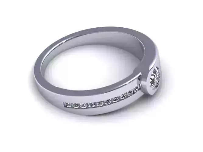 One Stone Wedding Ring AI000210R