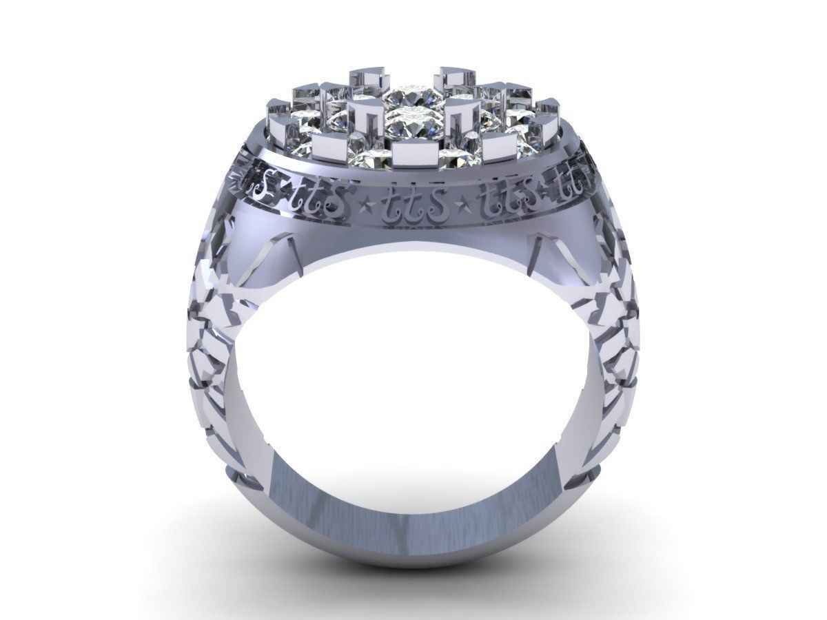 AI000212R gold ring with diamonds 3D print model_5