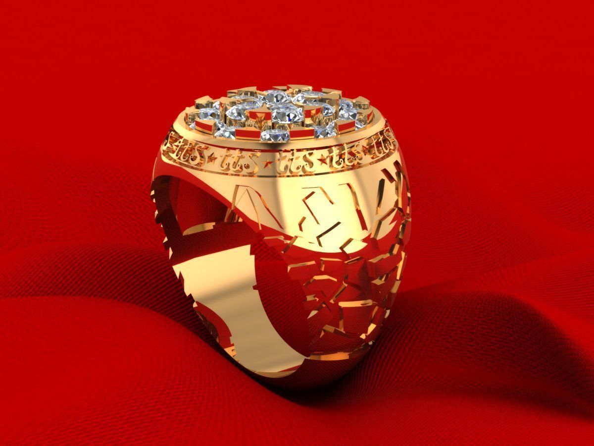 AI000212R gold ring with diamonds 3D print model_2
