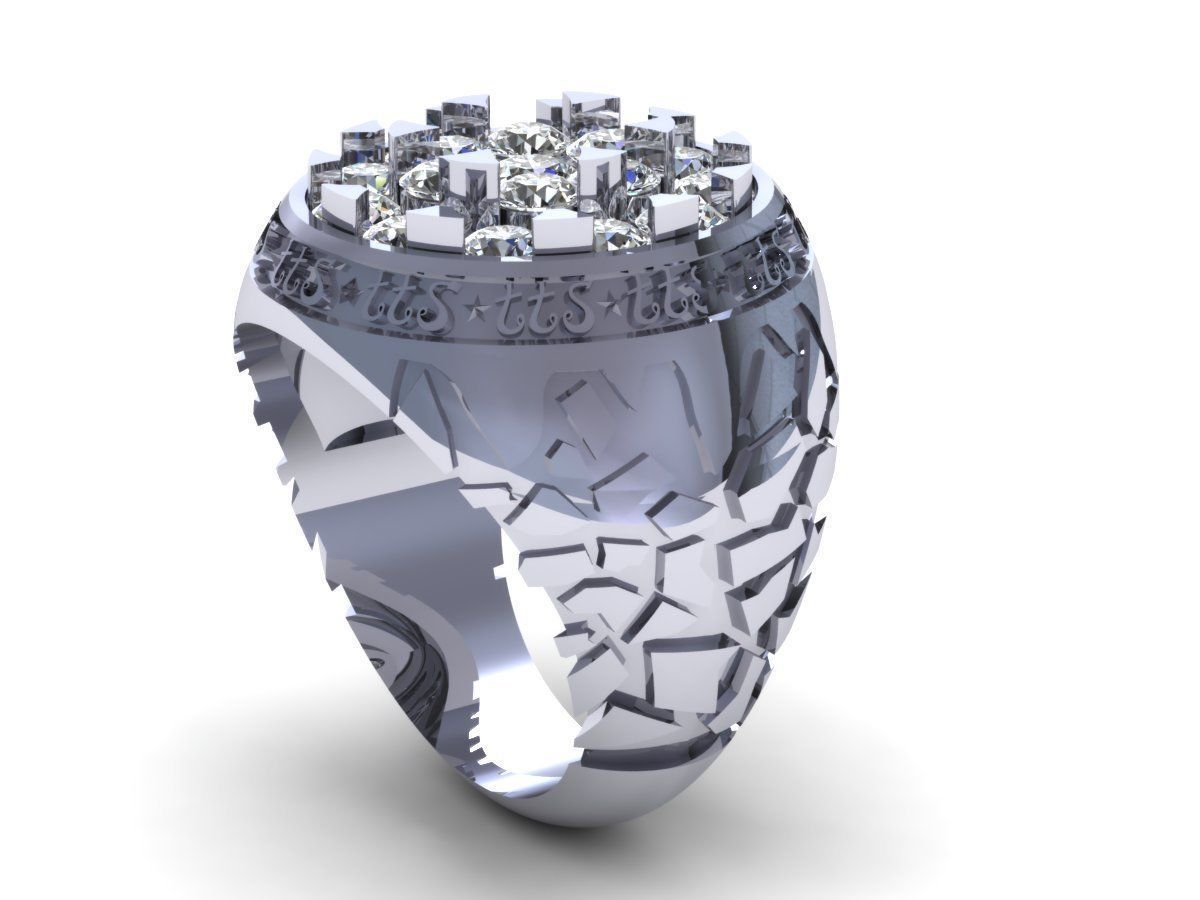 AI000212R gold ring with diamonds 3D print model_3