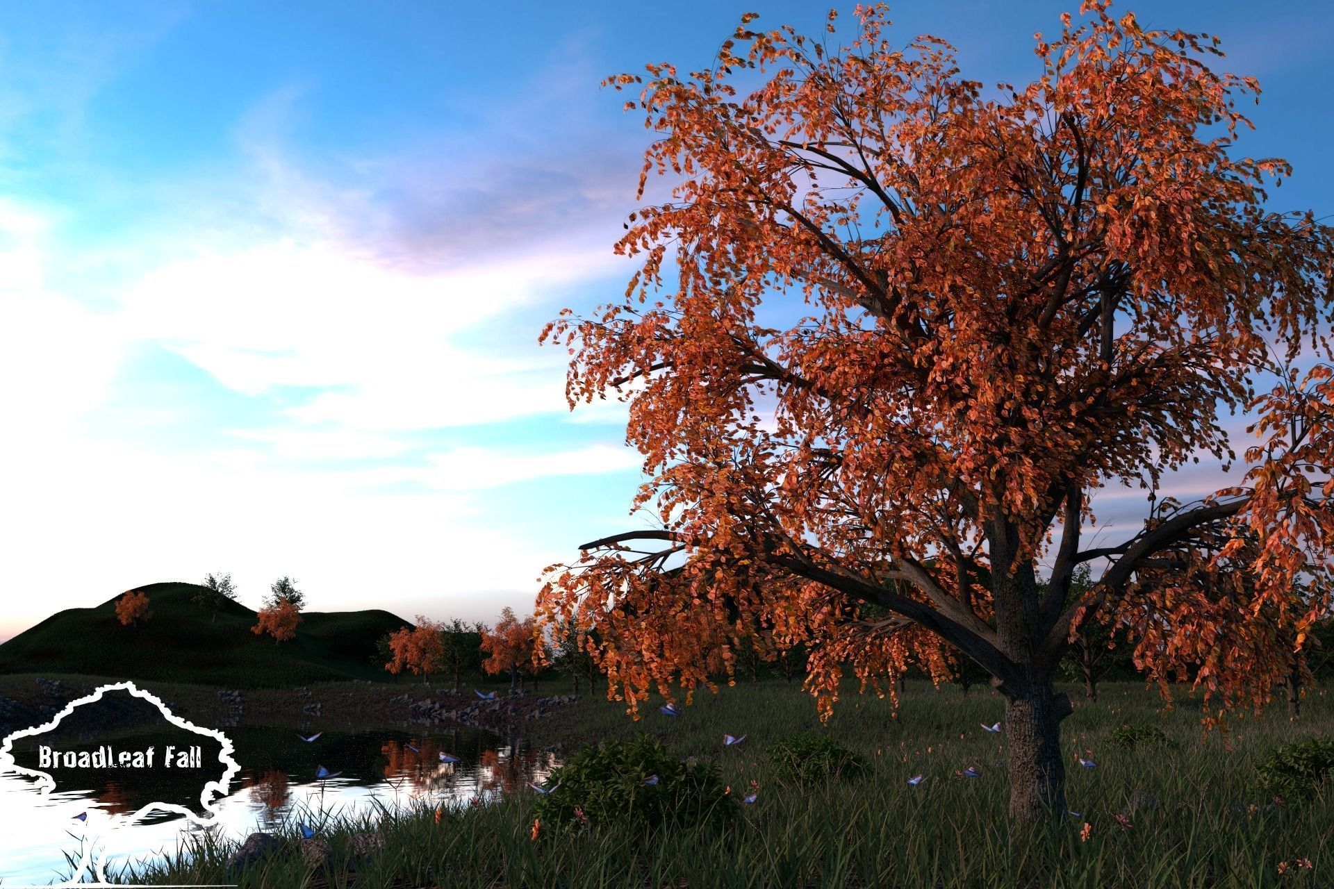 Broadleaves Pack 3D model_4