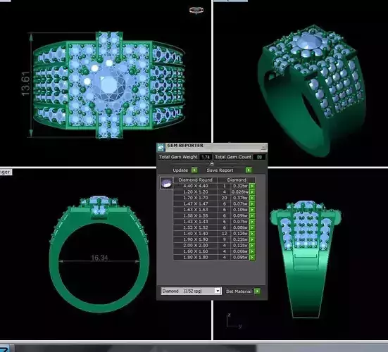 Man Diamond Ring AI000247R