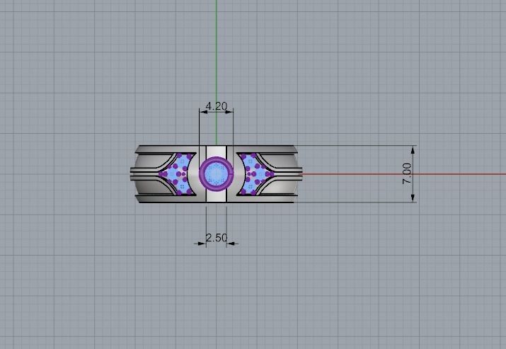 Enamel Ring  3D print model_1