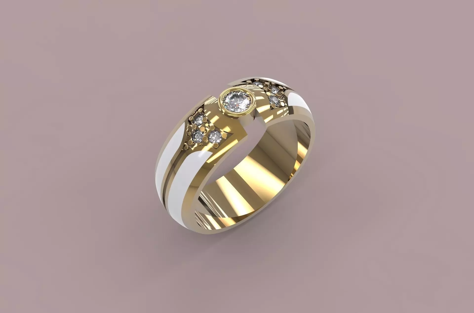 Enamel Ring  3D print model_0