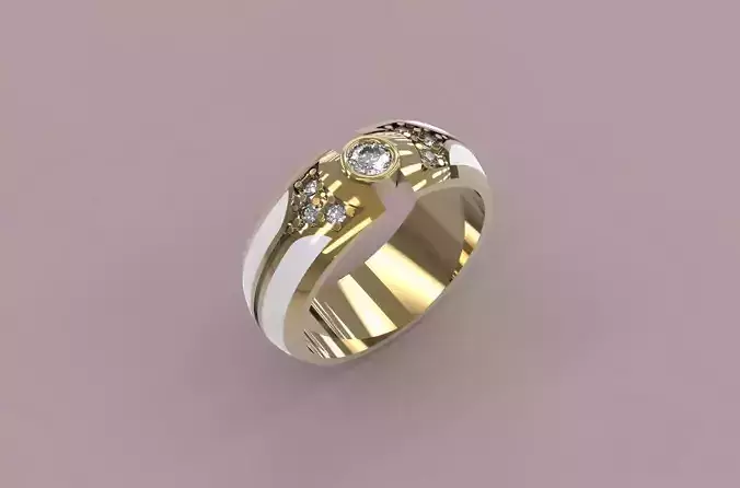 Enamel Ring  3D print model