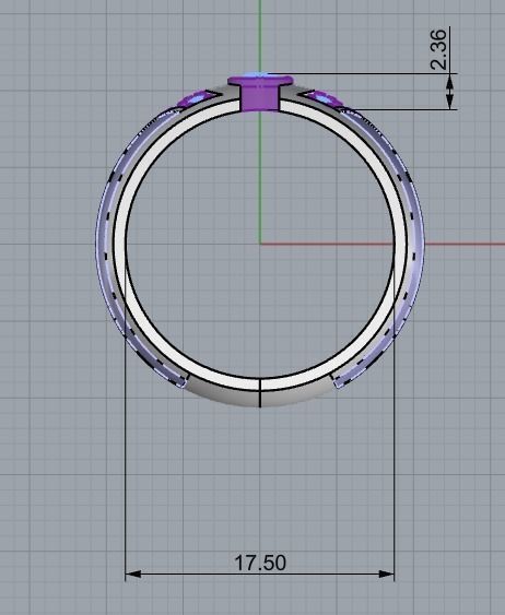 Enamel Ring  3D print model_3