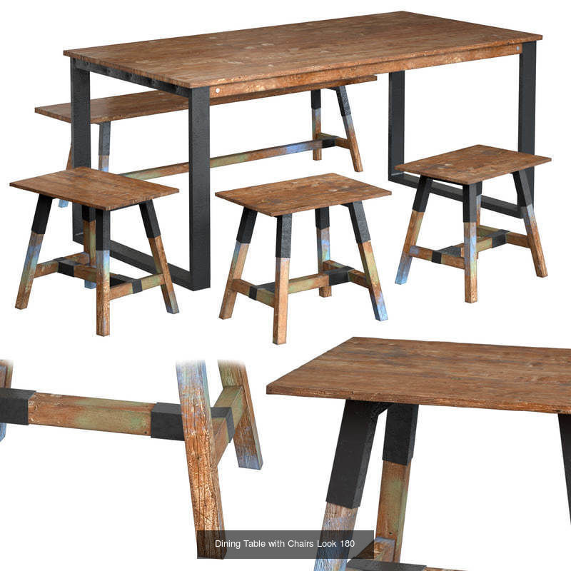 Dining Groups 3D Model Collection_15