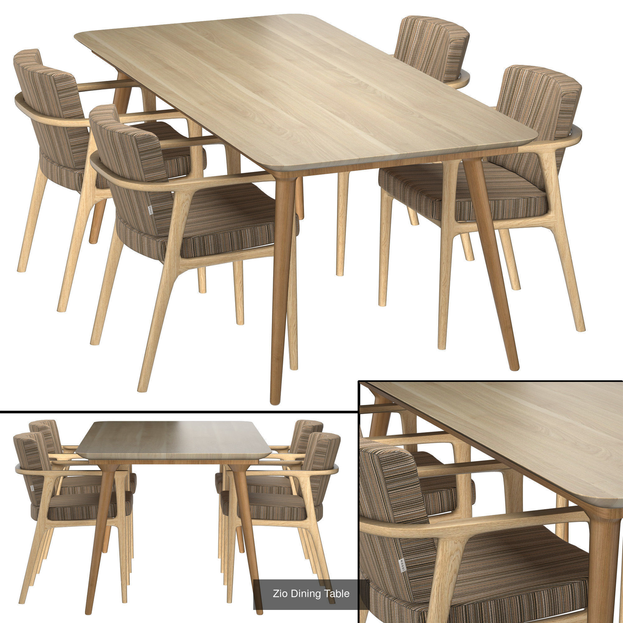 Dining Groups 3D Model Collection_9