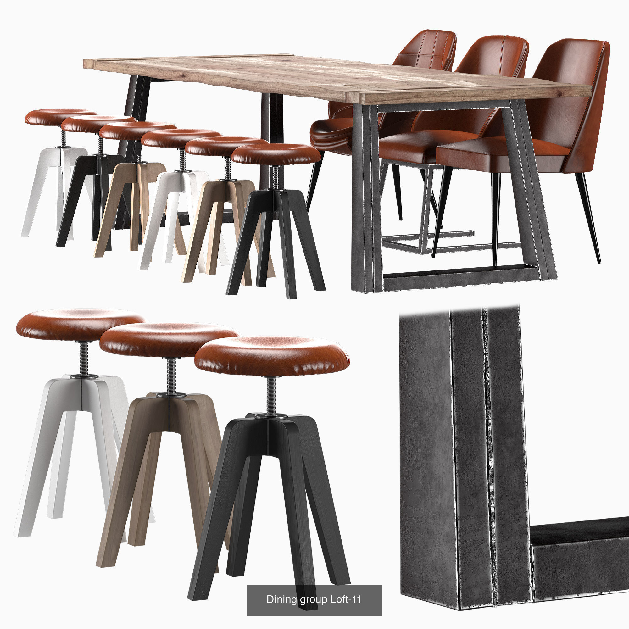 Dining Groups 3D Model Collection_11