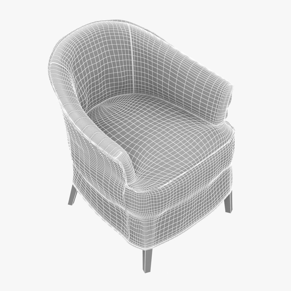 Regina Andrew Furniture Champagne Club Chair 3D model_6
