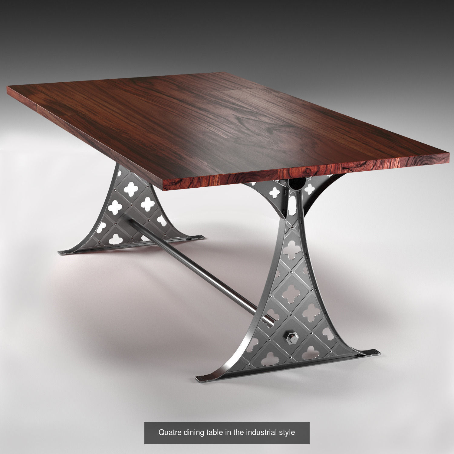 Rectangular Dining Tables 3D Model Collection_2