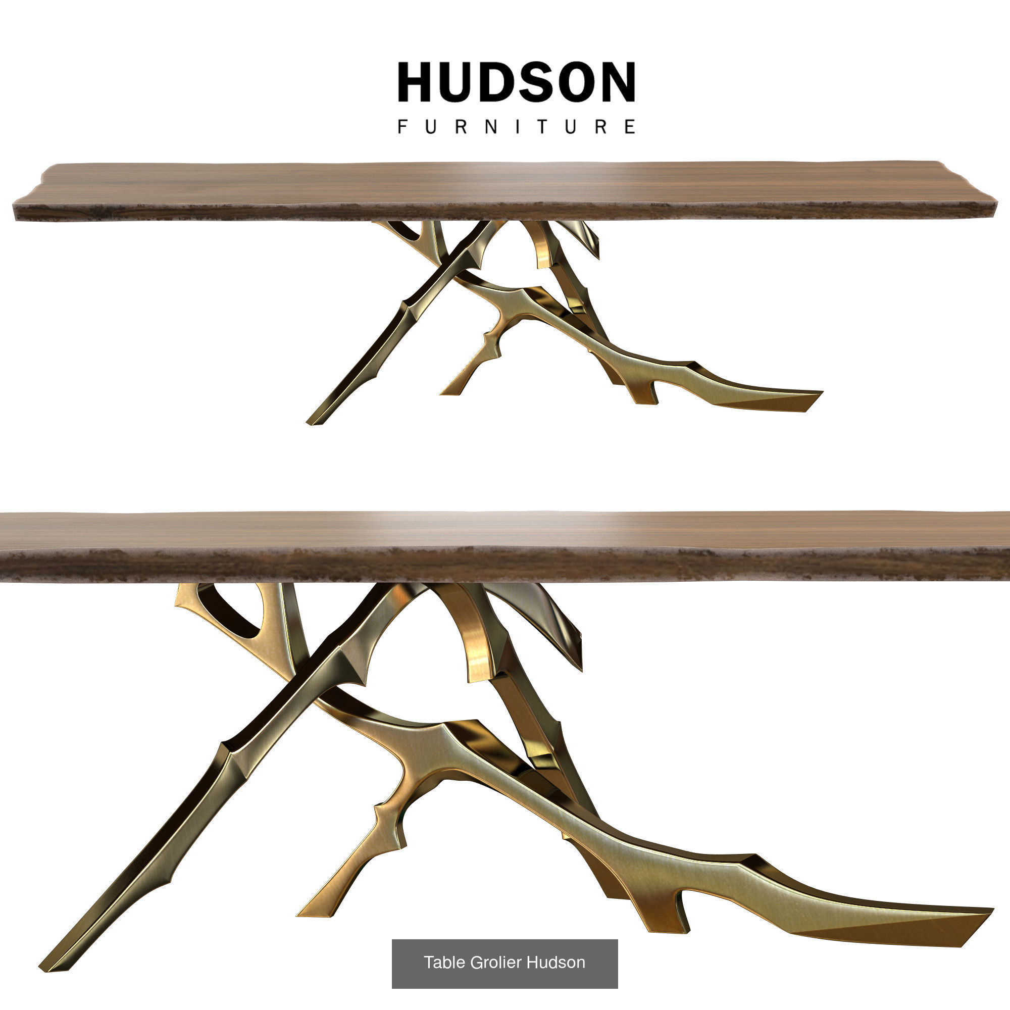 Rectangular Dining Tables 3D Model Collection_14