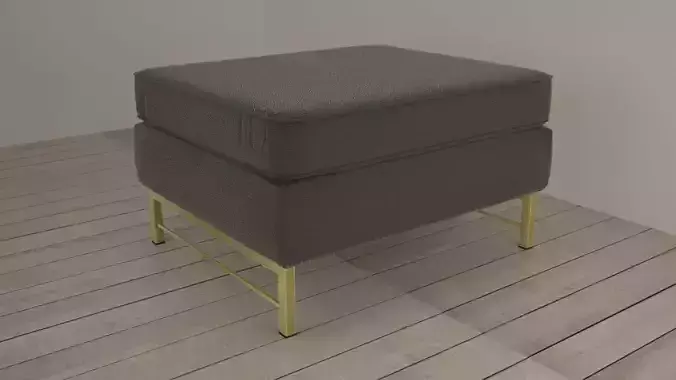 OTTOMAN-CHAIR ottoman with gold legs