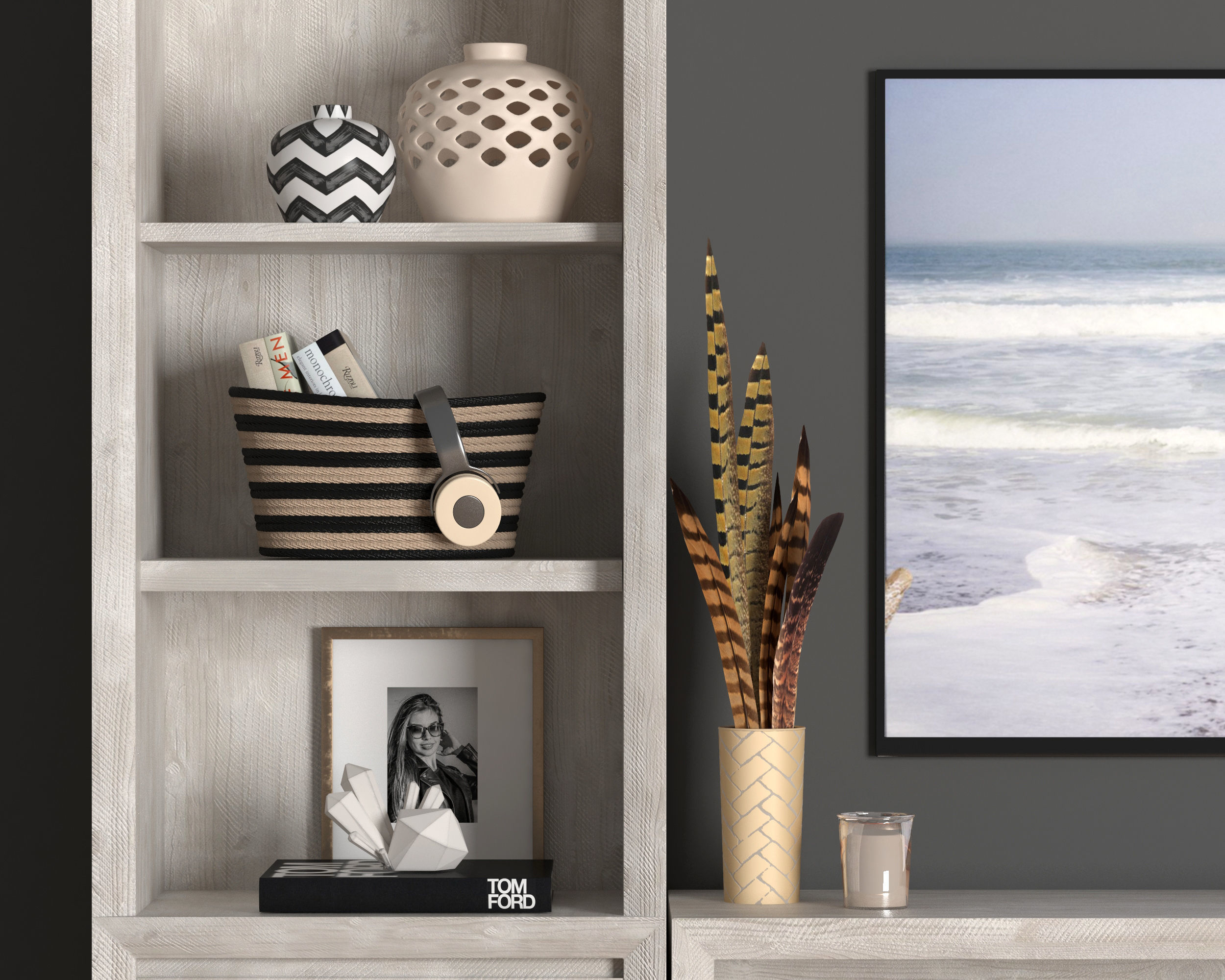 Media Wall Sets 3D Model Collection_15