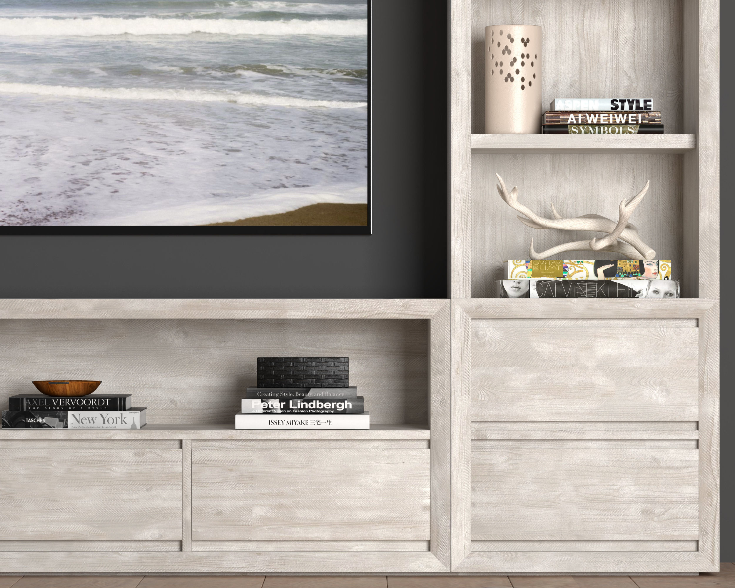 Media Wall Sets 3D Model Collection_16