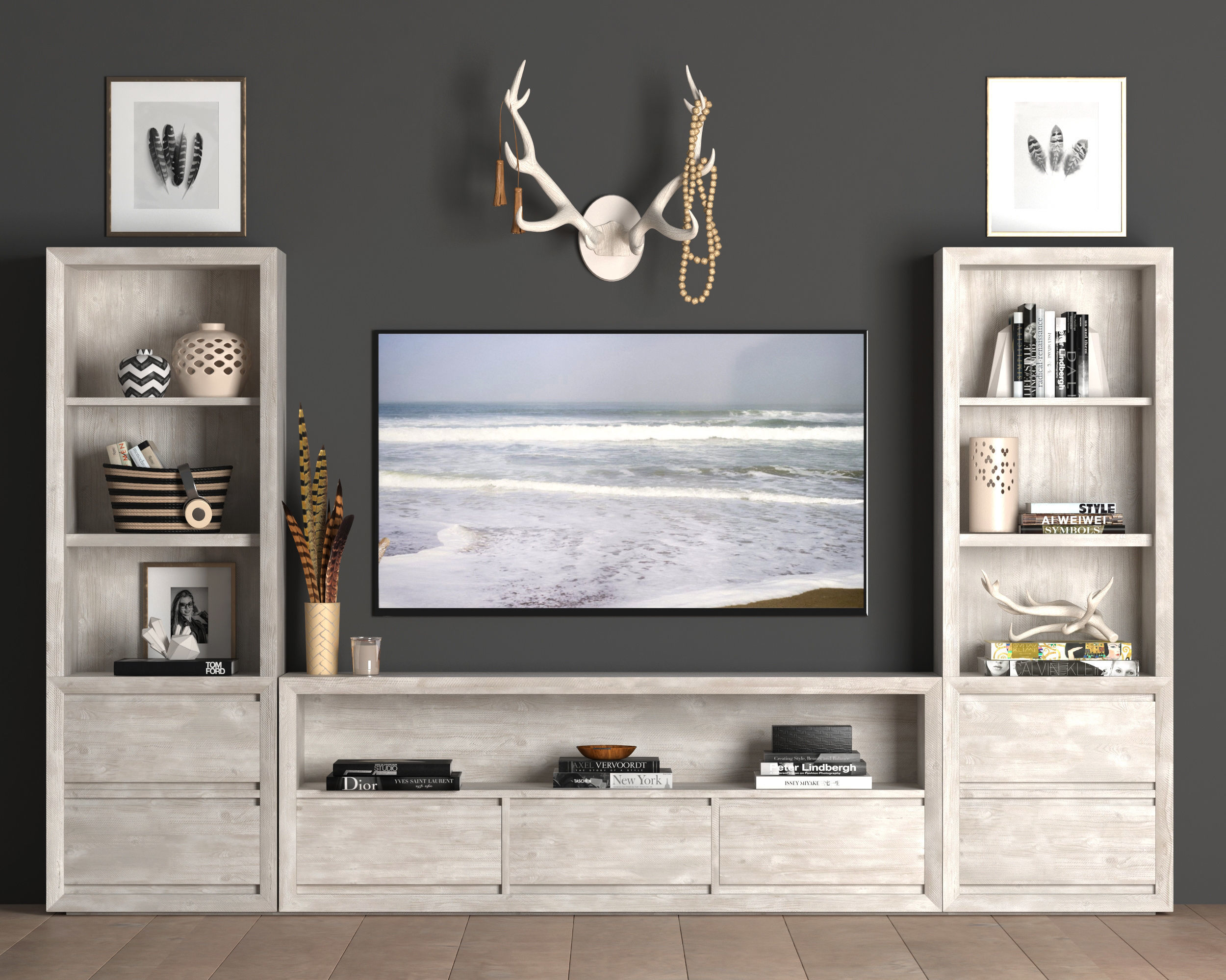 Media Wall Sets 3D Model Collection_14