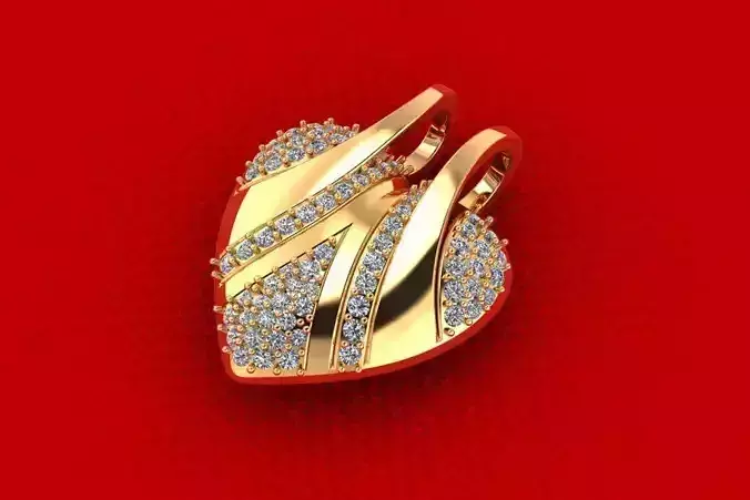 Heart Pendant PPD-033-DIA