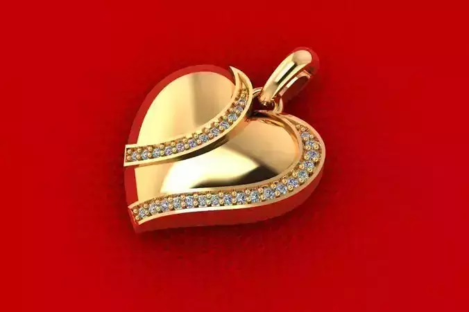 Heart Pendant PPD-035 DIA