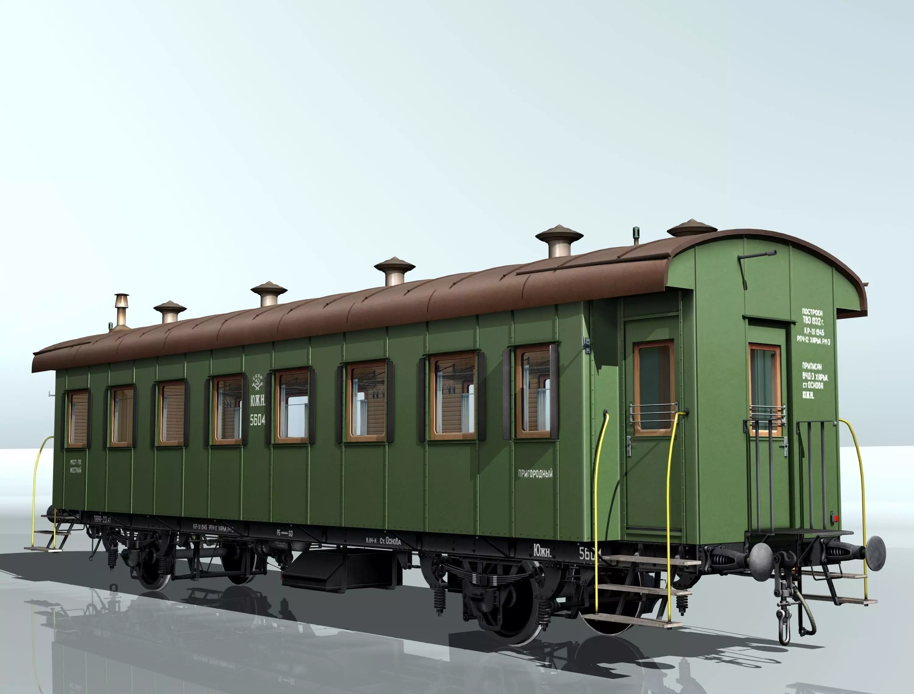 passenger carriage 3D model_0