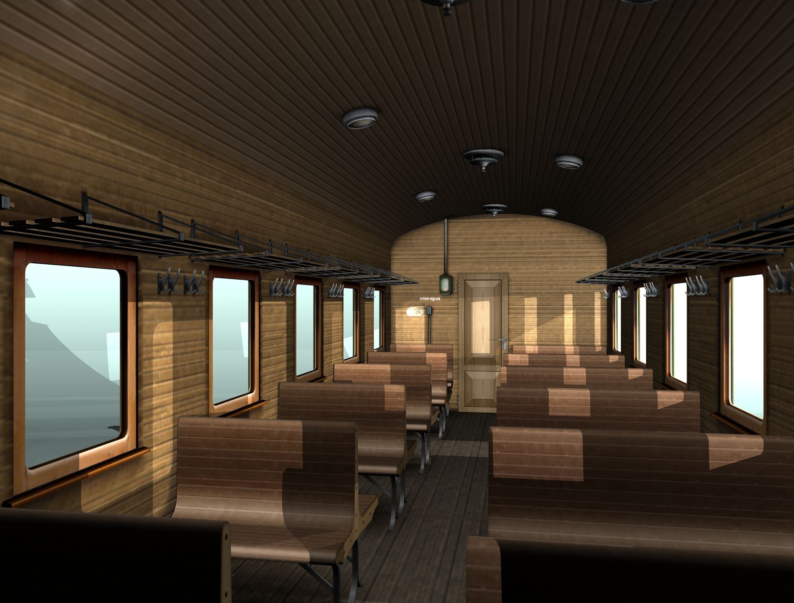 passenger carriage 3D model_17