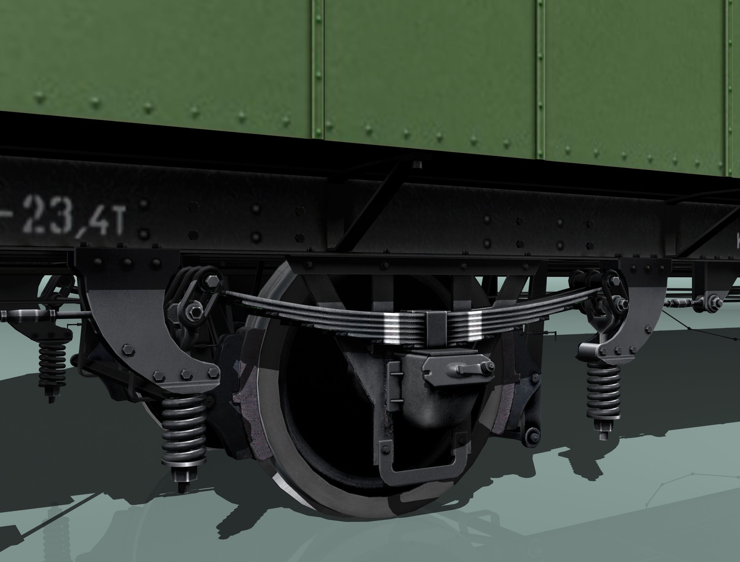 passenger carriage 3D model_13