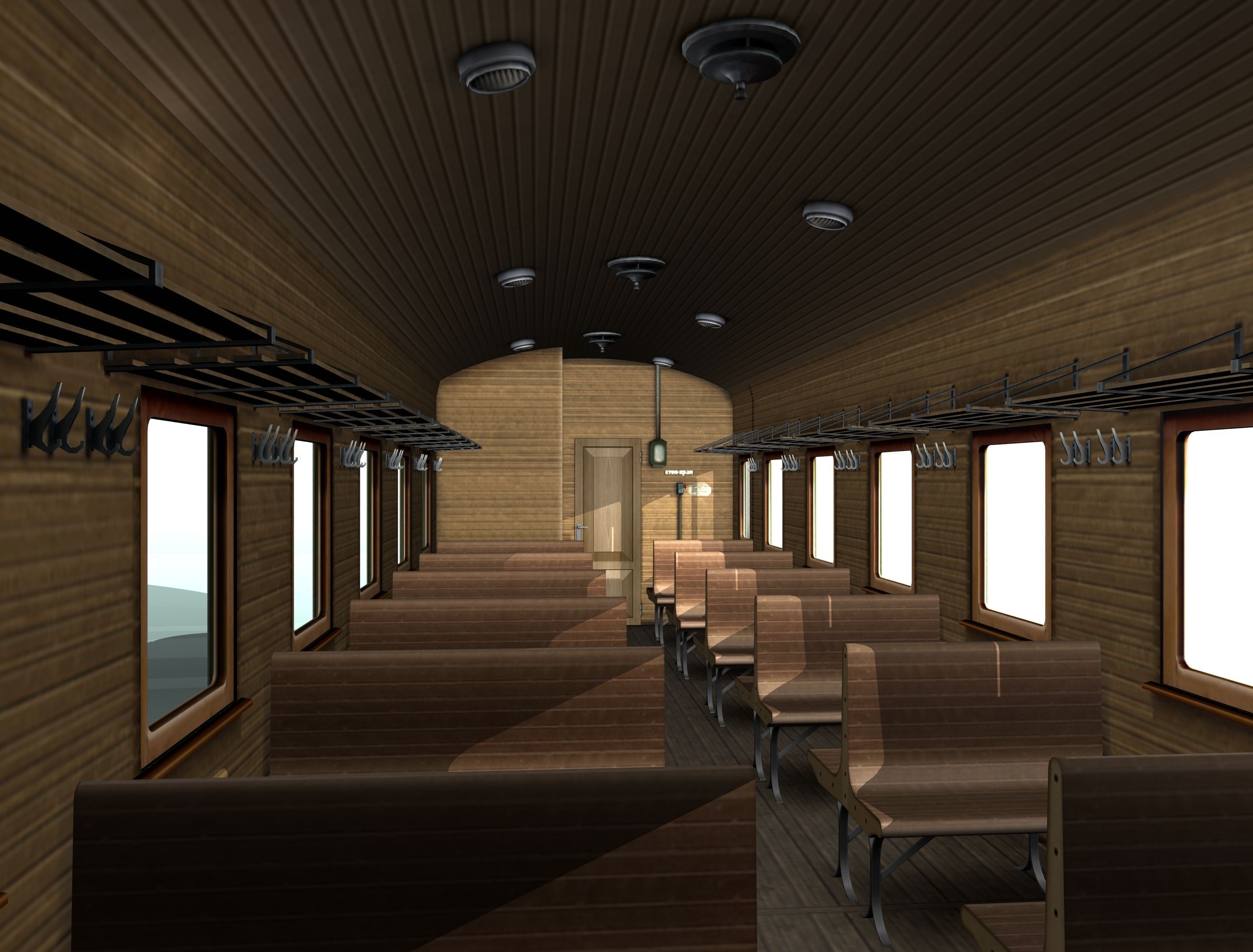 passenger carriage 3D model_18