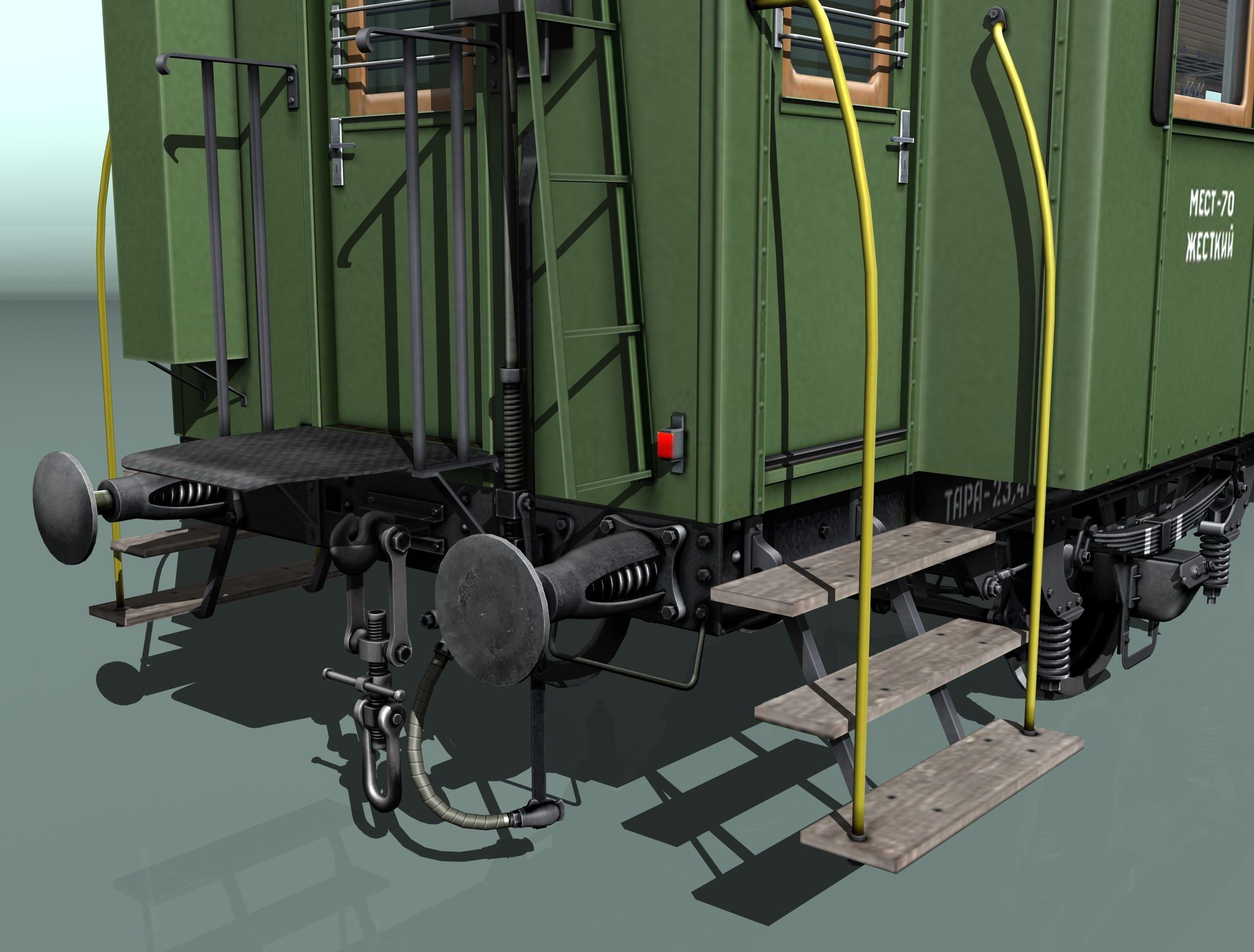 passenger carriage 3D model_15