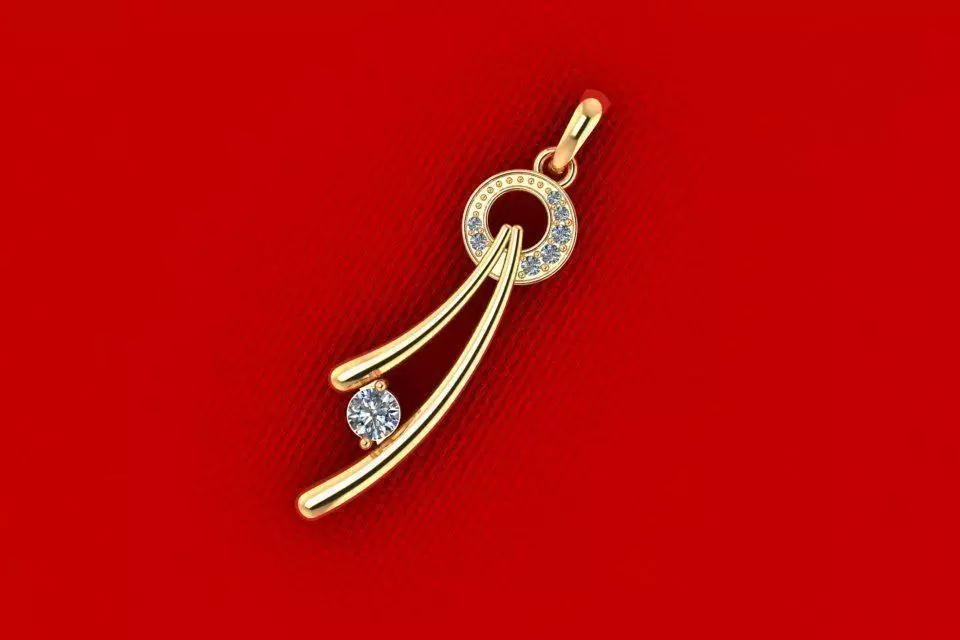 PPD-060-DIA Precious Pendant 3D print model