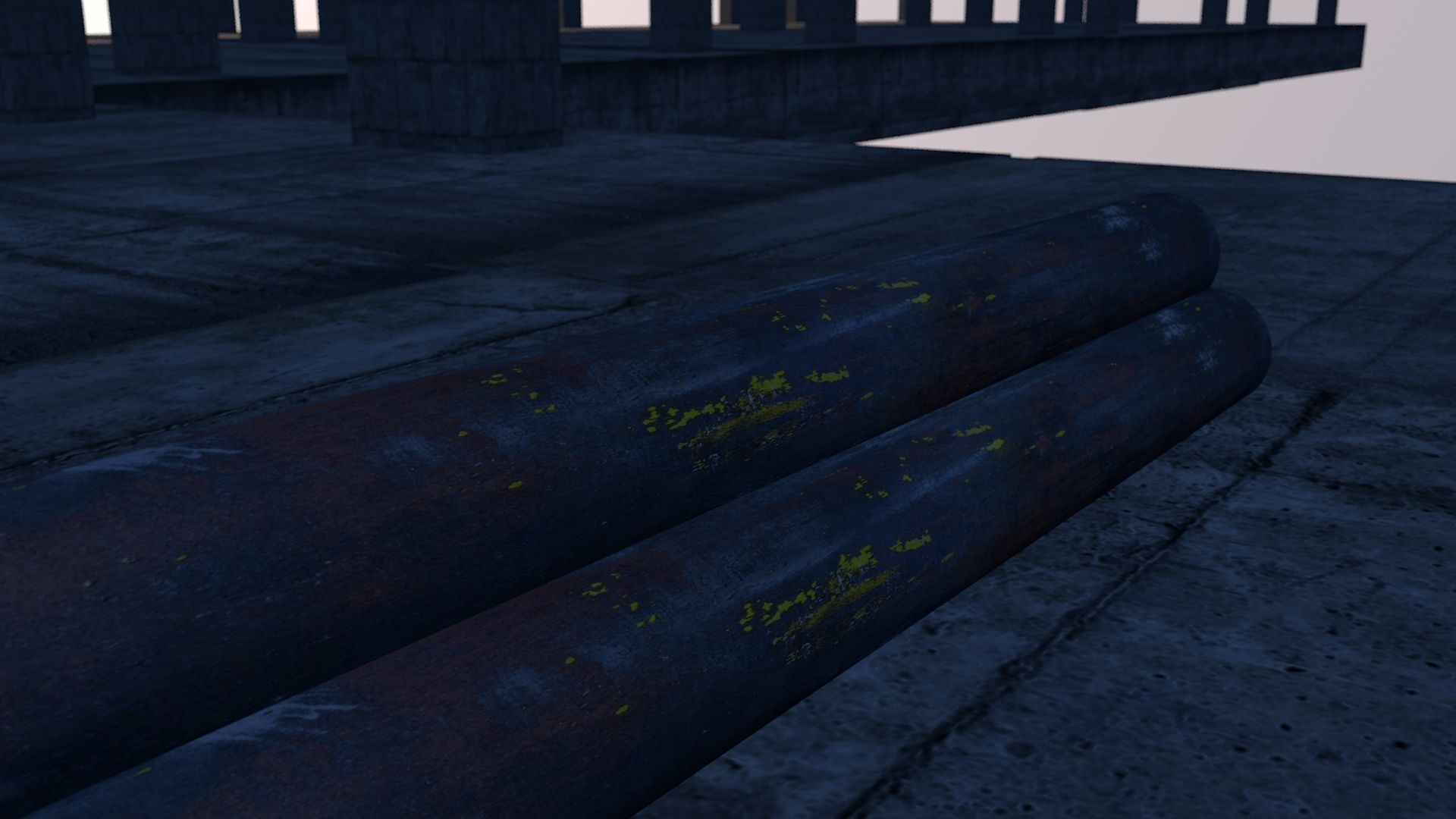 Ruined Building 3D model_2