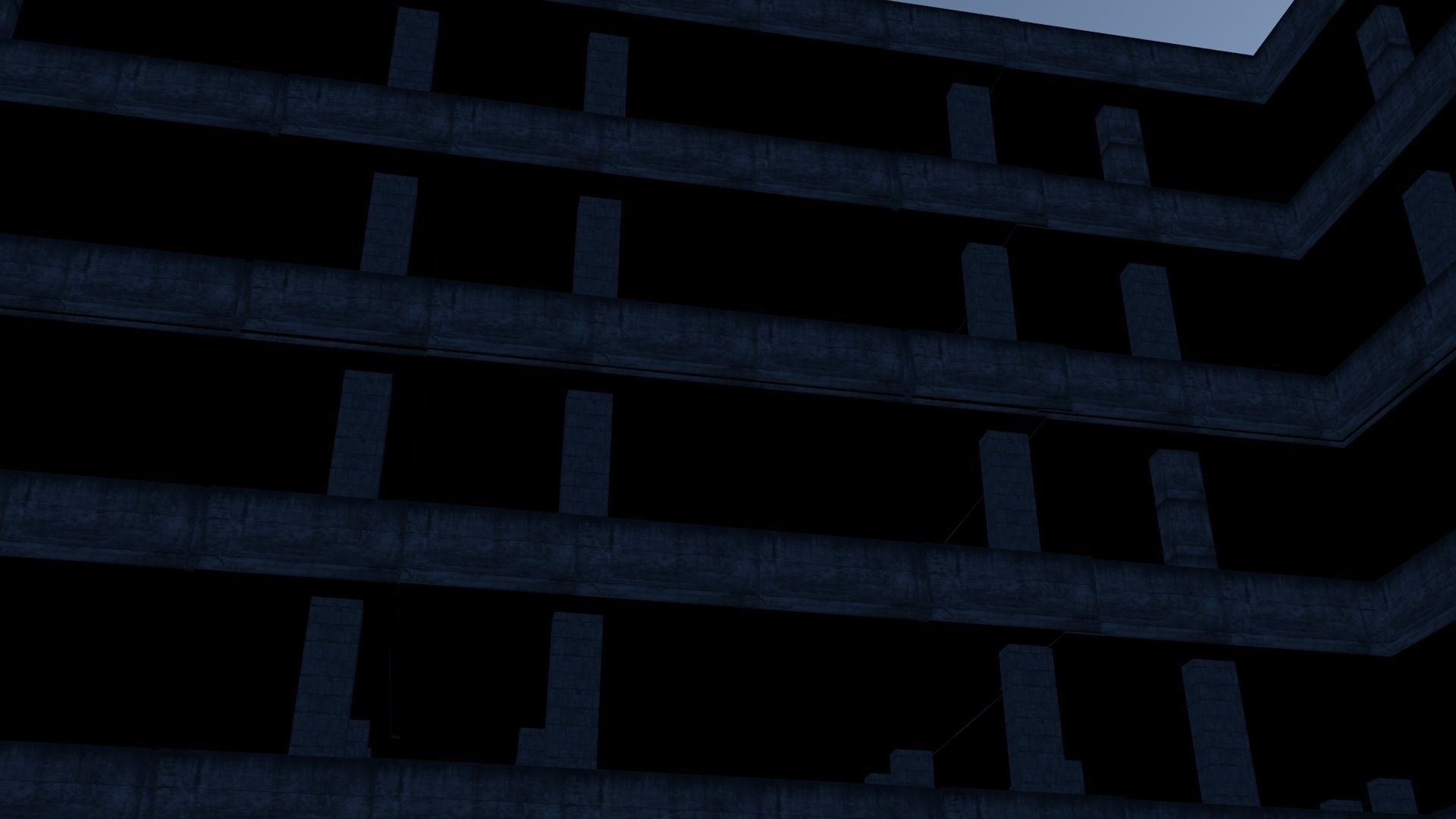 Ruined Building 3D model_1