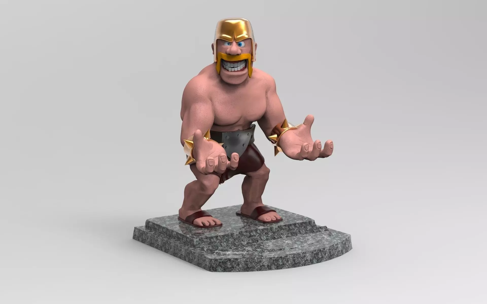Barbarian Smartphone holder Free 3D print model