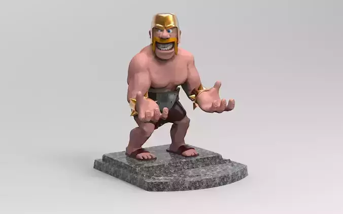 Barbarian Smartphone holder Free 3D print model